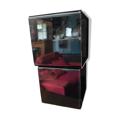 Lampe vintage en plexiglas fumé