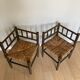 Fauteuils d’angle bois tourné