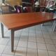Solid walnut table circa 1980 with double patina