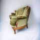 Vintage xl baroque olive green sofa