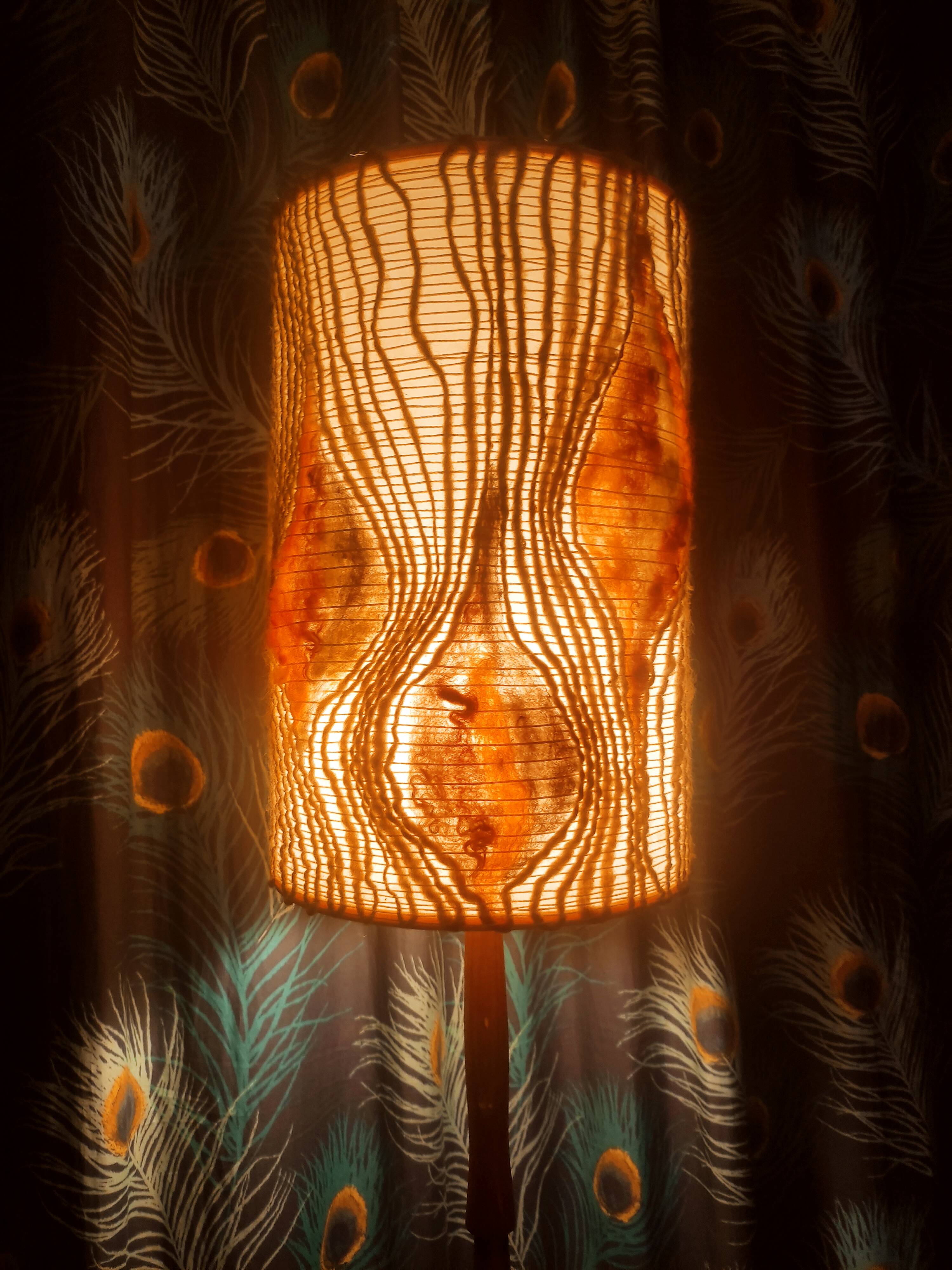 Scandinavian teak floor lamp