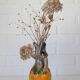 Vintage Wabi Sabi Ceramic Vase: West Germany 1970s Walther Gerhards
