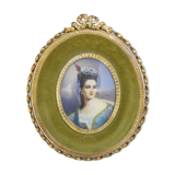 Portrait médaillon miniature