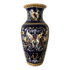 Earthenware vase from Gien with Renaissance decoration.