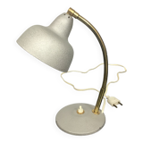 Grey cocotte lamp with gold hose, 1950s