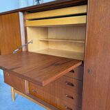 Vintage Danish Highboard teak and oak