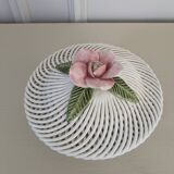 Braided porcelain candy box