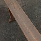 Antique pine farmhouse bench, 200 cm