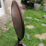 Folding wooden pedestal table