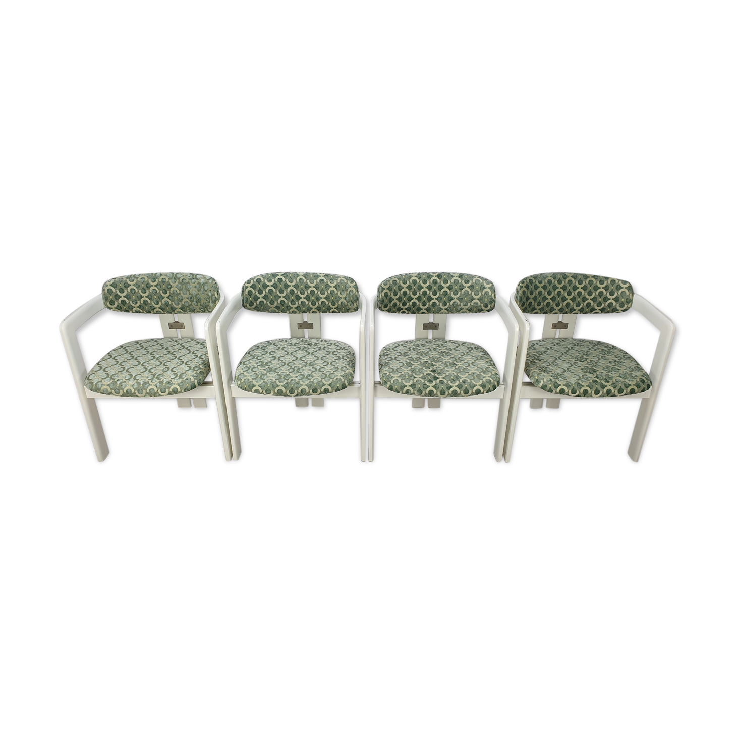 Augusto Savini for Pozzi Set of Four 'Pamplona' Chairs, Italy 1970's