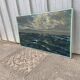 Oil on canvas, Maritime landscape, Old signed painting