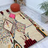 Handmade wool Berber rug 260 X 160 CM