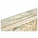 Decorative sheet metal wall plaque and wooden frame