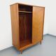 Vintage oak wardrobe from the 1960s.