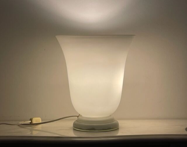 Lampe vasque opaline style art déco