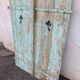 Green wooden shutters