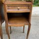 2 Louis XV bedside tables made of curved solid oak with drawers from 1960.