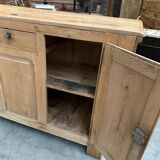 Early 20th century bar set in solid elm