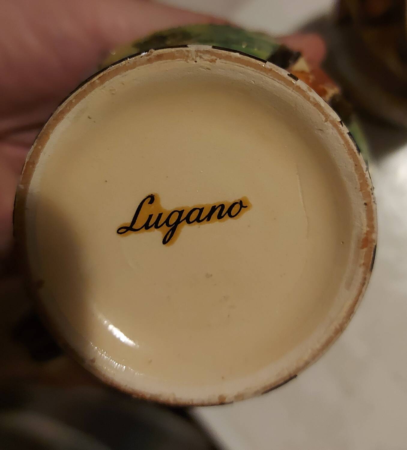 2 earthenware jugs from Lugano