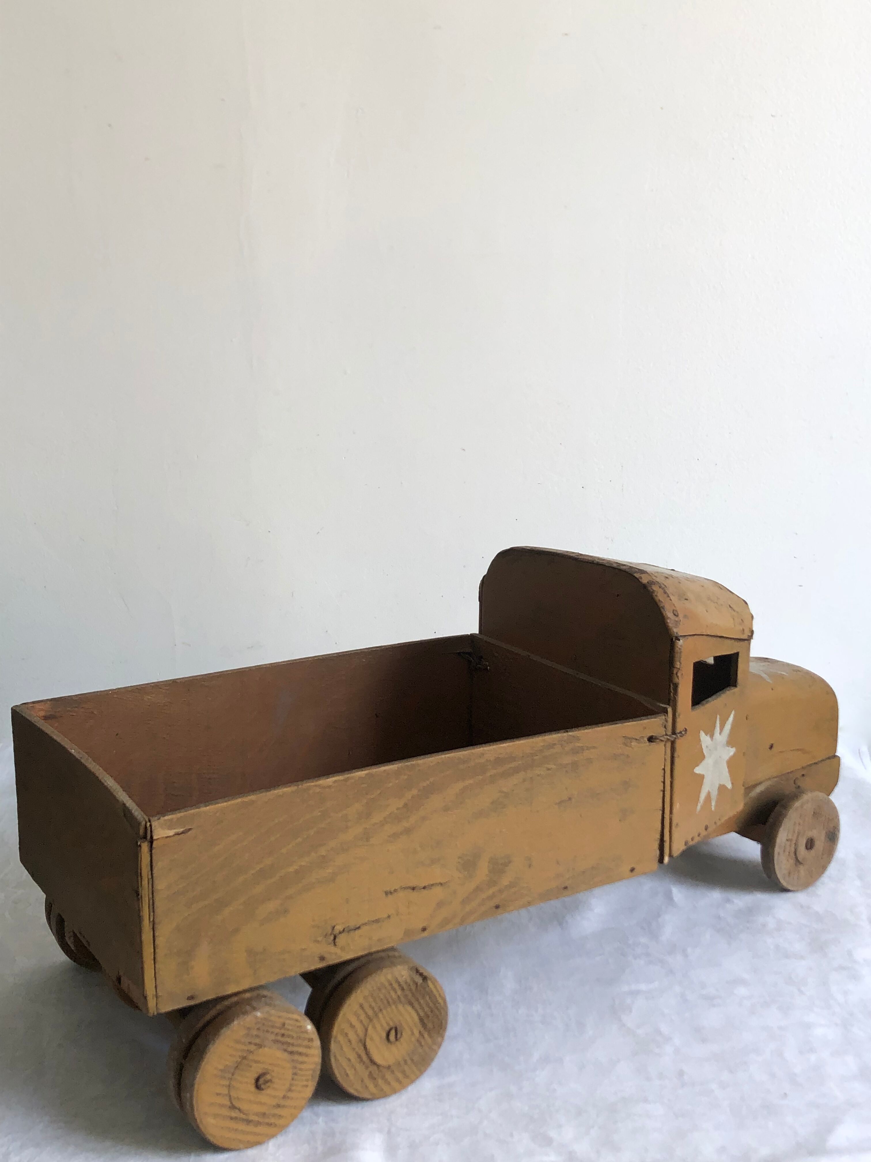 Antique toy, wood and metal truck