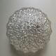 Ceiling lamp vintage molded glass faceted