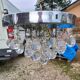 4 Suspensions Vintage Chrome et Pampilles