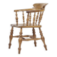 Rustic Antique English Countryhouse Captain Armchair