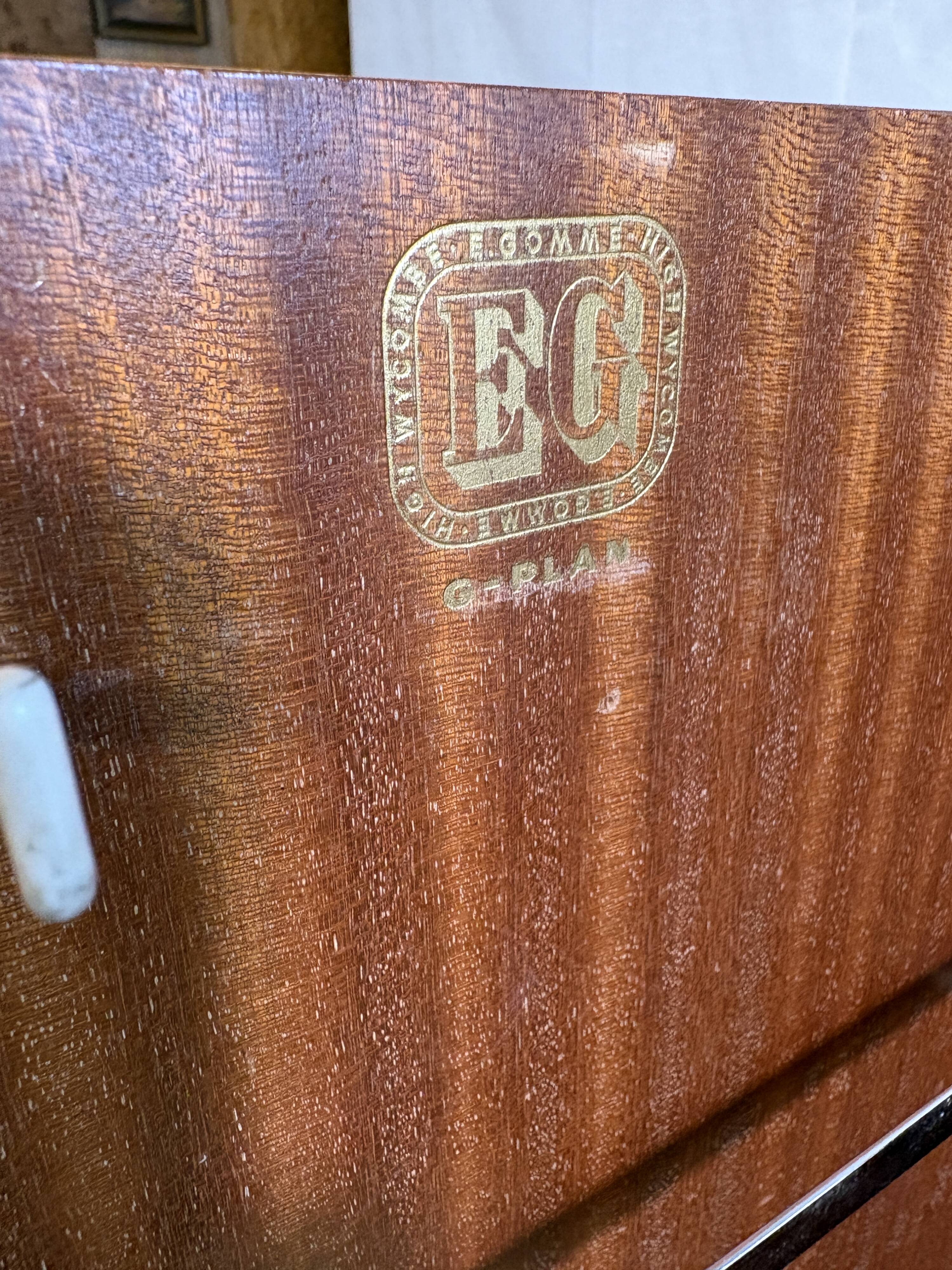 Rare Vintage G-Plan E. Gomme Oak Compactum Gentleman’s Wardrobe c.1950–1960
