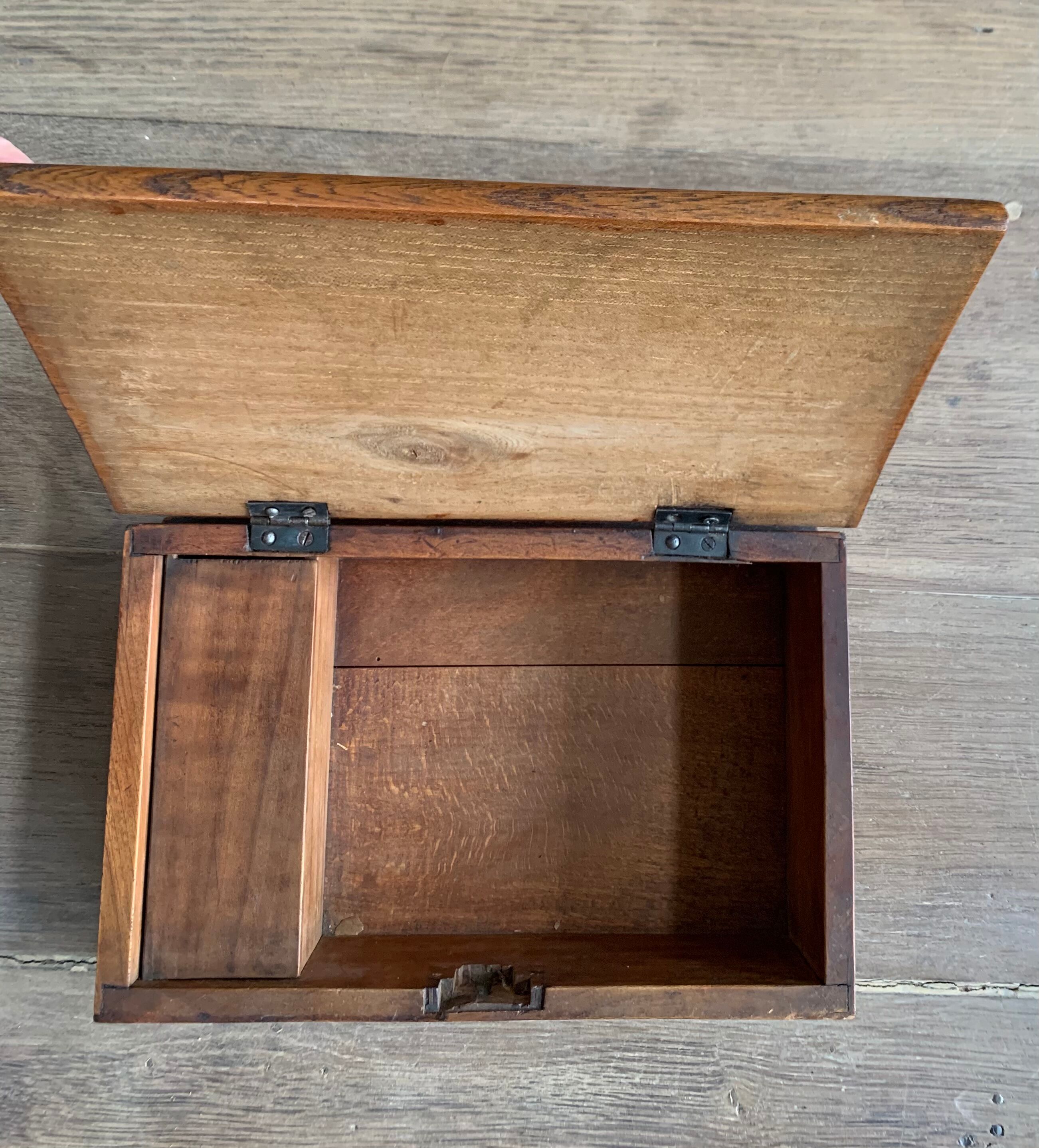Ancient wooden storage box