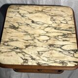 Marquetry bedside table