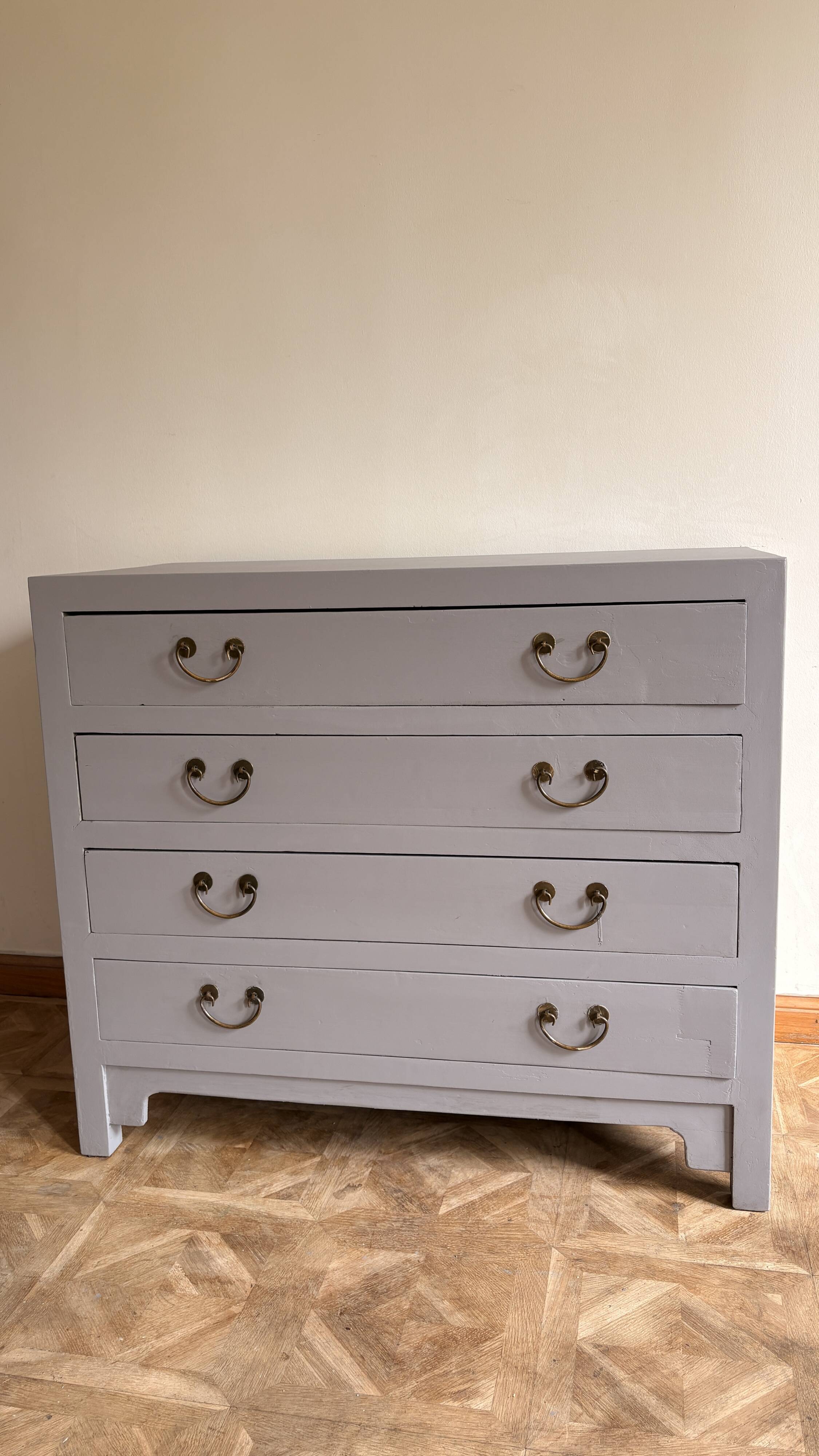 Antique blue commode