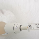 White opaline glass table light by Peil and Putzler, Germany 1970's