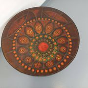 Vintage round coffee table from the 60s 70s by Raymond Corroyez in ceramic