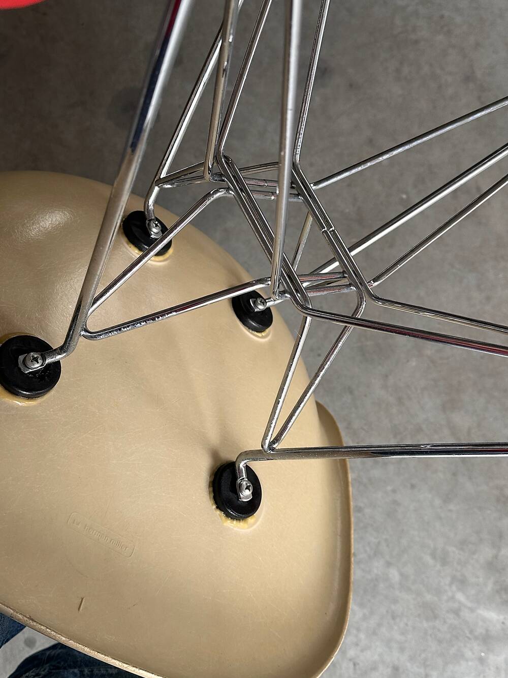 Set of 5 DSR chairs, Charles & Ray Eames, Herman Miller, 70s edition