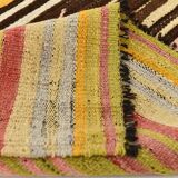 10x11 Yellow & Brown Ethnic Vintage Kilim Rug, 326x350Cm