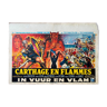 Affiche belge "Carthage en flammes" pierre brasseur, daniel gelin, peplum 1960