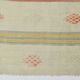 4x4 Cream Pale Red Square Vintage Kilim Rug, 136x142Cm