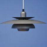 Danish hanging lamp in dark grey, 1970s