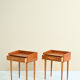 Paire de tables de chevet en teck