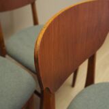 Set of six teak chairs, Danish design, 1970s, production: Denmark