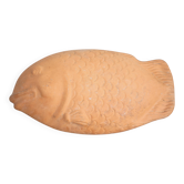 Vintage fish-shaped terracotta dish, zoomorphic dish