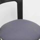 Chaise Bruno Rey par Kusch+co anthracite - assise tapissée