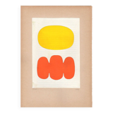 Abstract collage - luna - h803 - signed Eawy