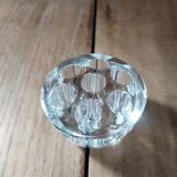 Door flowers molded glass 7 holes old vintage