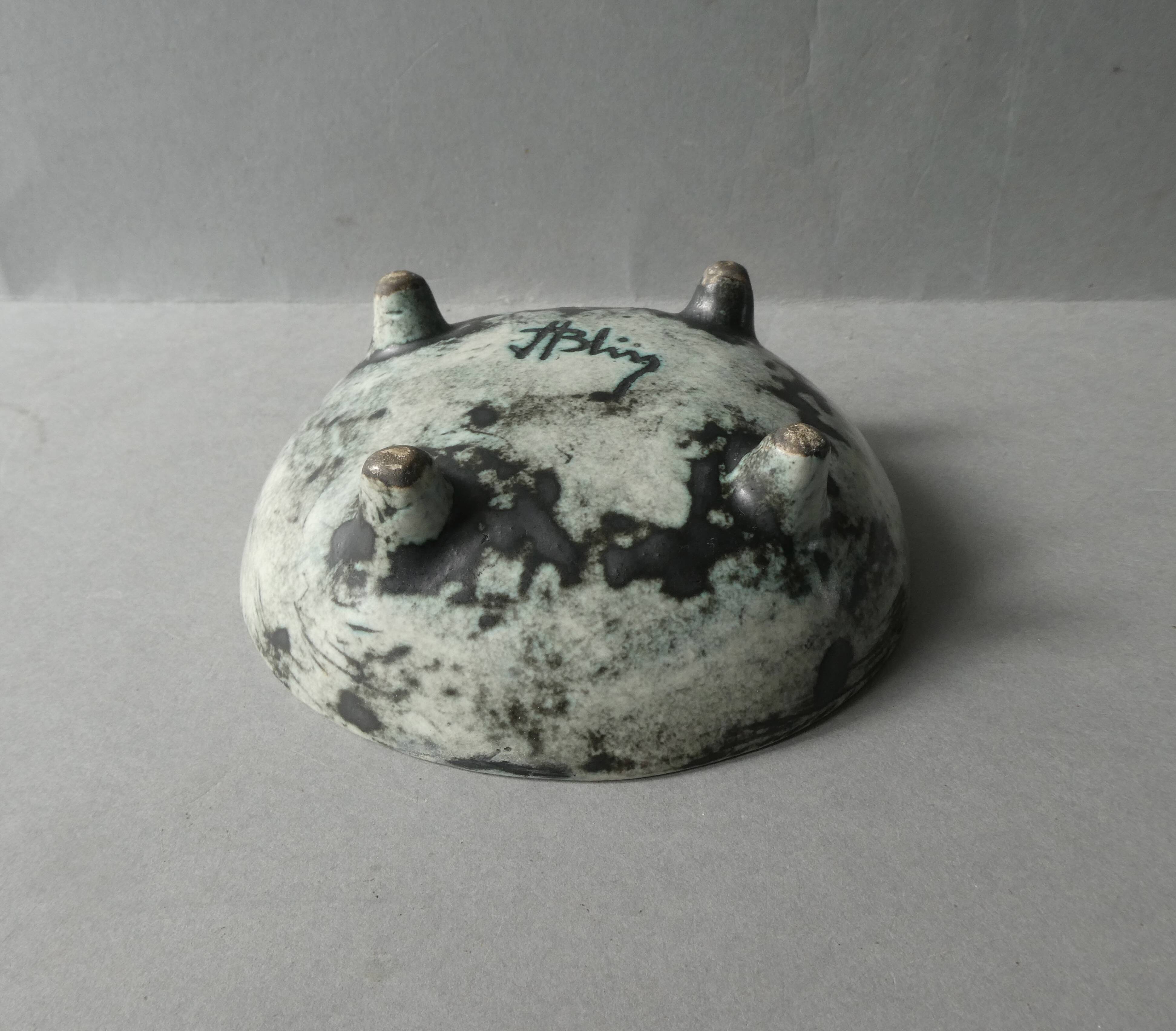 Ceramic bowl signed, Jacques Blin, 1960s