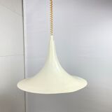 White vintage witchhat / witch hat hanging lamp adjustable