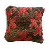 Moroccan berber cushion boujad red and black 45x45