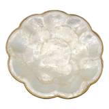 Empty pocket in mother-of-pearl and brass