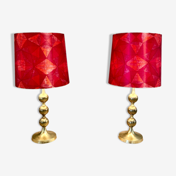 Pair of lamps scandinavian design 1950