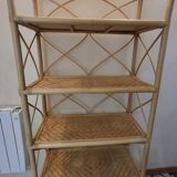 Rattan shelf
